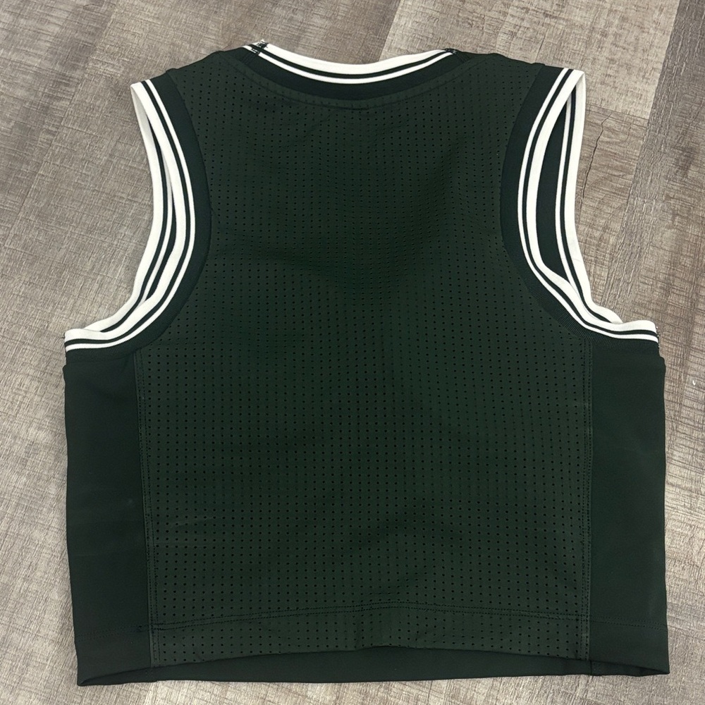 lululemon athletica Dark Green Tank Top with White Trim - Picture 2 of 5